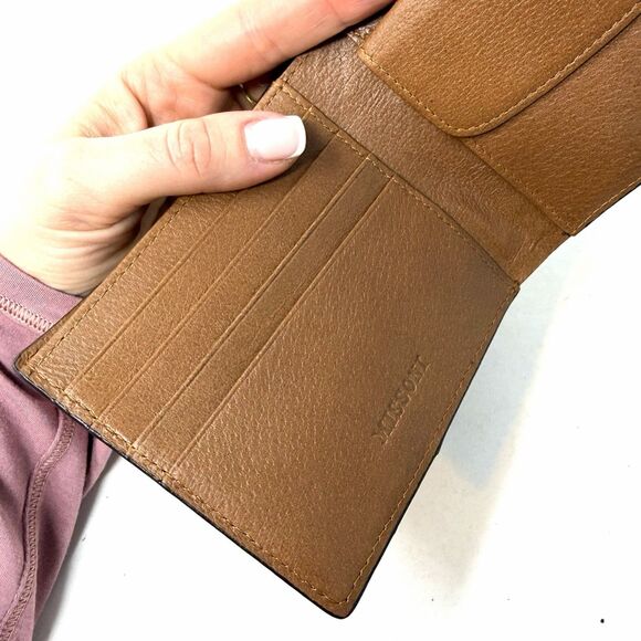 Missoni Italia Brown Crocodile Embossed Leather Wallet Bifold Men’s VTG - Picture 6 of 9